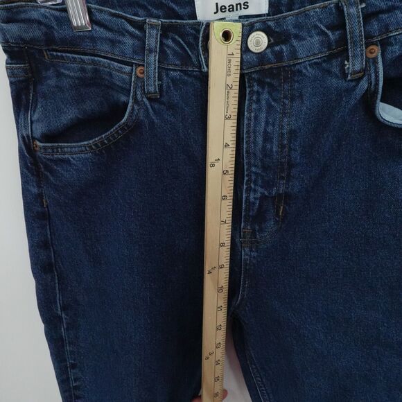 Reformation Jeans 31x29 Blue‎ Donna High Rise Bootcut Dark Wash Casual Stretch - Picture 5 of 13